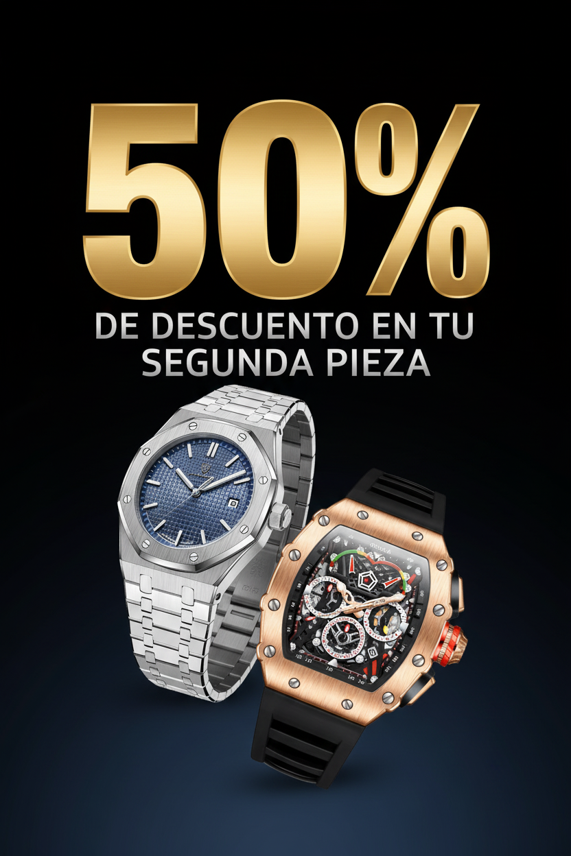 Banner promocional móvil - 50% de descuento en tu segunda pieza