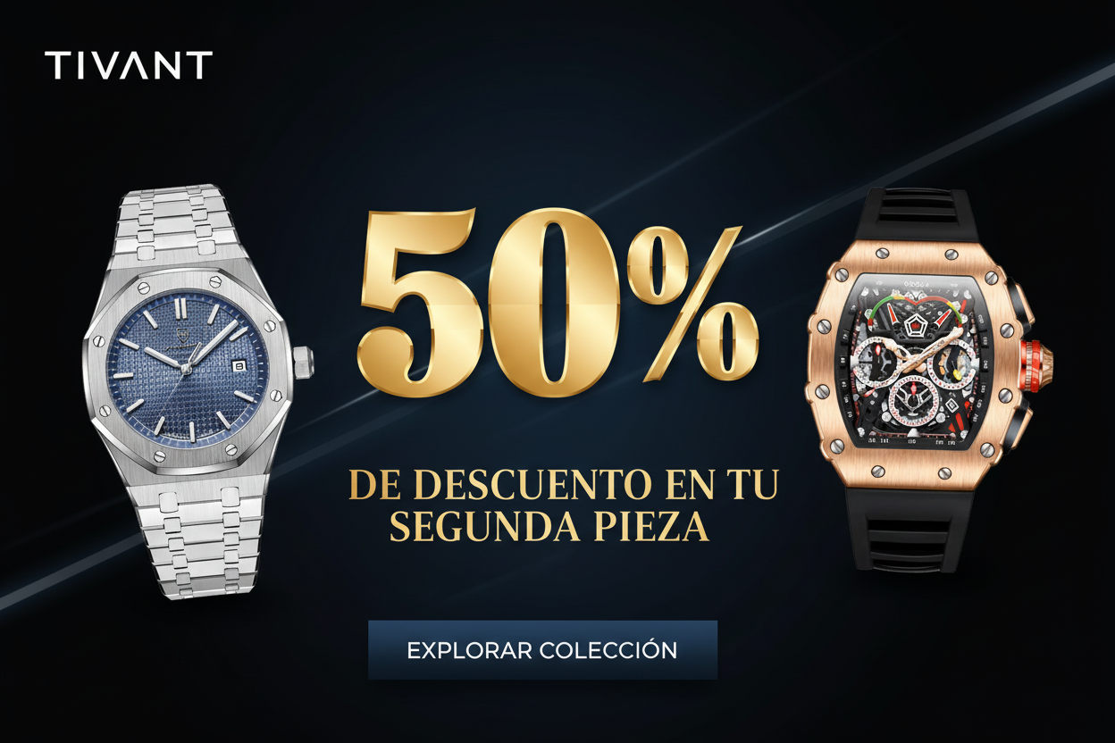 Banner promocional TIVANT - 50% de descuento en tu segunda pieza
